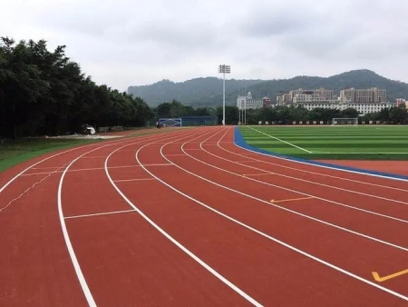 全塑型塑胶跑道